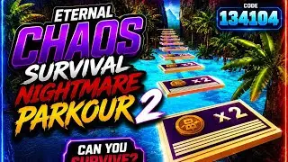 BGMI WOW Parkour Map Code 134104 | Eternal Chaos Survival Nightmare Parkour 2 