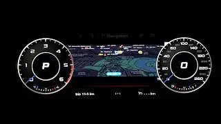 VW Passat B8  AS-791E Virtual Cockpit (AID) UI screens/functions review