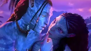 Fanart Loak and Tsireya First Kiss | Romantic scene Avatar 3 |  Kluz cartoon