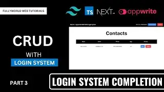 #3 Login System Completion | NextJS + Appwrite CRUD With Login System