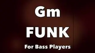 Funk Bass Backing Track (Gm)