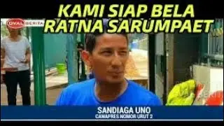 PRABOWO SANDI SIAP BERSAKSI UNTUK RATNA SARUMPAET