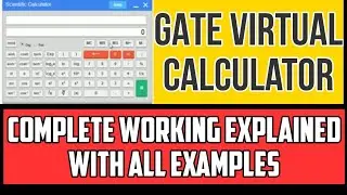 Gate virtual calculator tutorial | How to use gate virtual calculator | gate 2025 