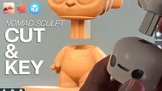 Nomad Sculpt Tutorial: Make a KEY & CUT for 3D Printing Parts to Fit Together