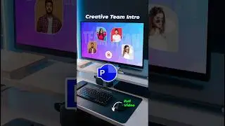 ⚡ YOU can CREATE this in PowerPoint #powerpointanimation #creative #teamintro