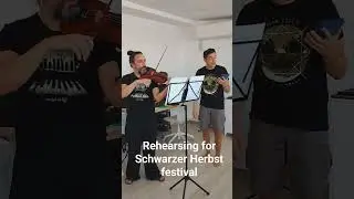 Rehearsing for Schwarzer Herbst festival 2023