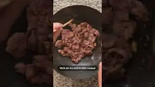 🥩 How to make Oyster Sauce Beef, like a Chinese chef! (蠔油牛肉) #Shorts