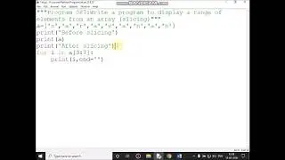 P87 Array Slicing Range of Elements