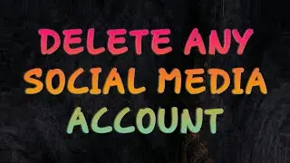 Trick to Delete Any Social Media Account if they are hidden too! Everyone must know this website!