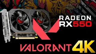teste valorant rx550 em 4k