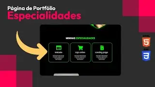 How to Create a Portfolio with HTML and CSS - Pt. 03/08 - Specialties