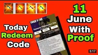 Free fire today poker mp40 redeem code 11 june | with proof 😱