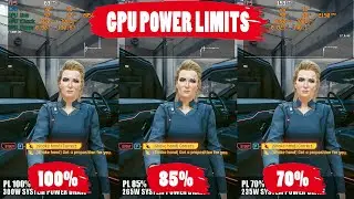 New GPU Power Limit 70% 85% 100% test in 6 games (3060ti) 85% is the best setting?
