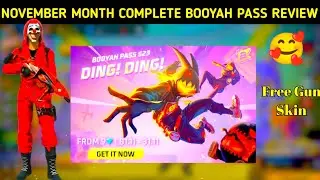 Booyah Pass Season 23 November Month Booyah Pass Full Review Free Rewards | How Many Diamonds