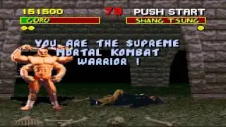 Mortal Kombat 1 (Super Nintendo) - Beating the game with the bosses