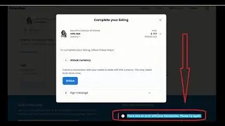 How to Fix OpenSea Unlock Currency Erro-Opensea NFT Unlock Currency Error Fix