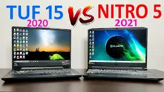 Ryzen 5 5600h + GTX 1650 vs Ryzen 5 4600H + GTX 1650 - Acer Nitro 5 vs Asus Tuf A15 🔥