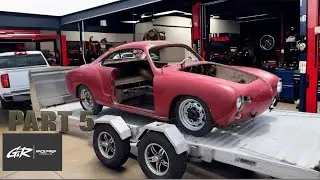karmann Ghia off to the body shop engine work and floor repairs the build continues #vw #lifestyle