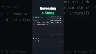 Reversing a string in Python