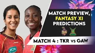 Match 4: Trinbago Knight Riders vs Guyana Amazon Warriors | Fantasy XI Prediction | Live Streaming