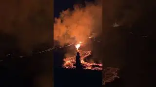 Self-portrait taken high above the eruption #iceland  #eruption #volcano #self-portrait