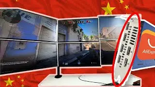 Gaming on 6 MONITORS with a CHINESE GPU...