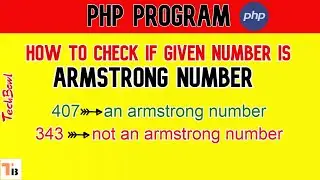 Armstrong number program in PHP🔥