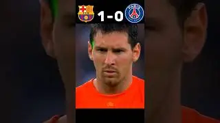 Barcelona vs PSG 2-2 🥶🔥| Messi vs Ibrahimovic | Champions league 2013 #shorts #football #youtube