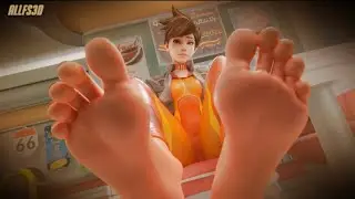 Overwatch Tracer feet tease 😩