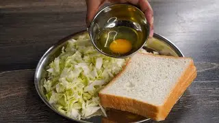 I Combined Cabbage,Bread & Egg to Make This Delicious Snacks Recipe | T'stove
