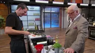 Simon ger Leif svar på tal - och får applåder - Sveriges mästerkock (TV4)