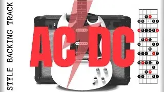 AC DC Style backing track in A
