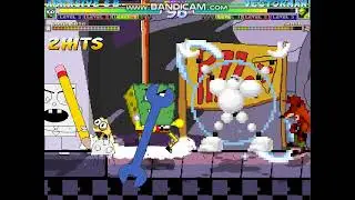 M.U.G.E.N: Abrasive S.B. & Doodle Bob Arcade Mode