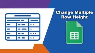How to change multiple rows height at once in google spreadsheet
