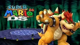 Super Mario 64 DS - Defeating Bowser in Dark World - (NDS)