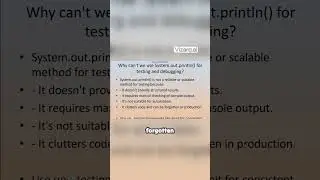 Why System.out.println Is Bad for Testing ⚠️ 
