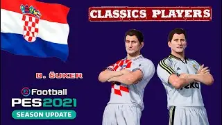D. ŠUKER face+stats (Classics Players) How to create in PES 2021