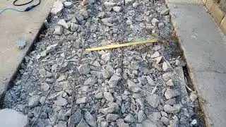 Veterans concrete,...begin concrete demo