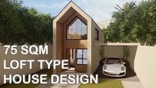 75 SQM LOFT TYPE HOUSE DESIGN | Konsepto Designs