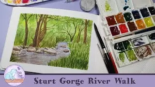 Landscape Painting and Bushwalking | Sturt Gorge Recreation Park Walk