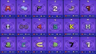 Alphabet Transformation Lore Full (A-Z) VS  Alphabet Lore Number ( 0-9 ) , Alphabet Lifetime ALL