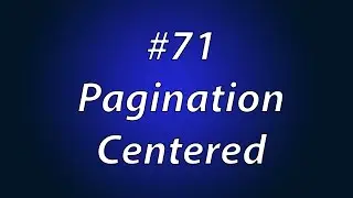 Lecture Num 71 Pagination Centered