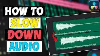 How To Slow Down Audio In Davinci Resolve 18 | Davinci Resolve 19 Change Audio Speed