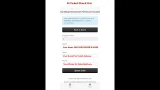 How to purchase show tickets through DSP Portal