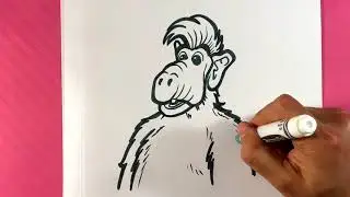 How to Draw Alf - Easy Drawings