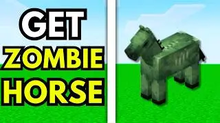How To Get A Zombie Horse In Minecraft Survival