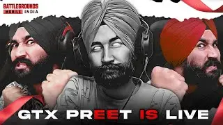 RANK PUSH 100 : BGMI LIVE | GTXPREET PUBG LIVE