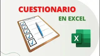 Realiza y califica un CUESTIONARIO en EXCEL