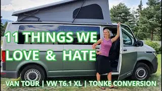 VAN TOUR CONVERTED VW TRANSPORTER T6.1 | TONKE VAN | part 2, THE FRONT | What Why When Wednesday E3