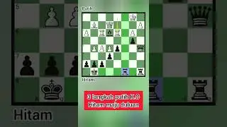 3 steps off.problem catur 3 langkah putih K.O// chess game problem